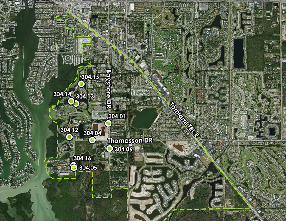 Basin 306 Neighborhood Pump Stations Rehabilitation group 2 map