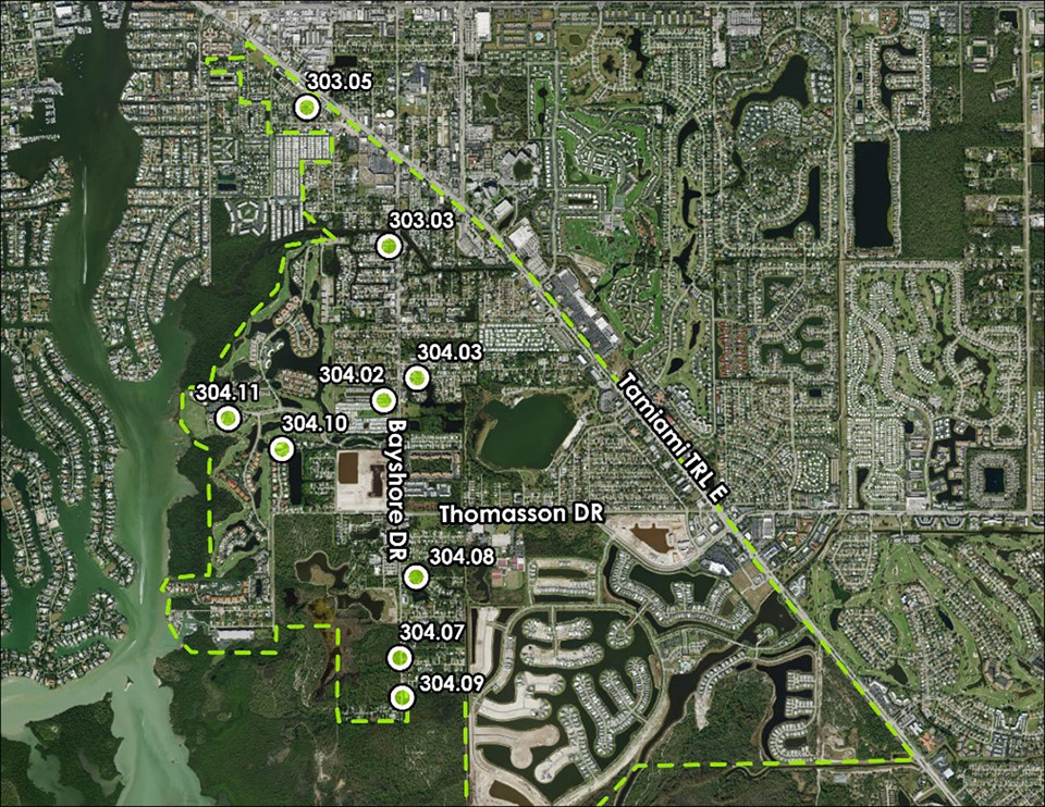 Basin 306 Neighborhood Pump Stations Rehabilitation group 3 map